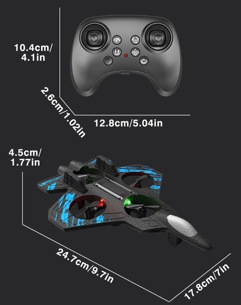 NTS_NTS Fighter Jet Plane Flying Quadcopter with Controller - Image 5