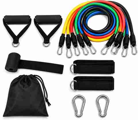BORCELLE 11 IN ONE RESISTANCE BAND Resistance Tube (Multicolor) - Image 5