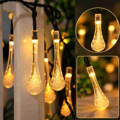 Refulgix 16 LEDs 3.5m Yellow Water Drop Rice Lights - Image 5