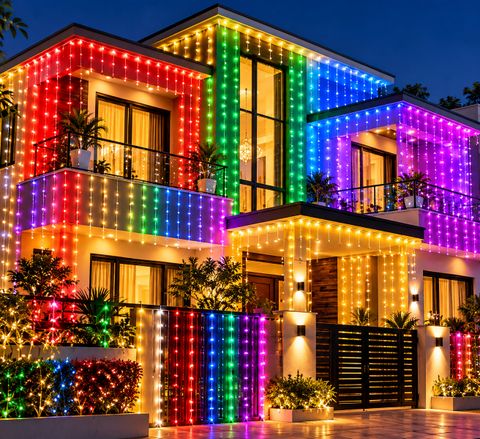PESCA 40 LEDs 11 m Multicolor Steady String Rice Lights (Pack of 5) - Image 8