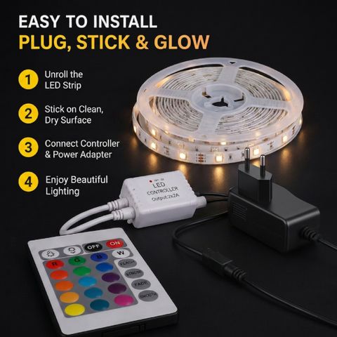 FORUS 135 LEDs 2.5m Multicolor Strip Rice Lights - Image 7
