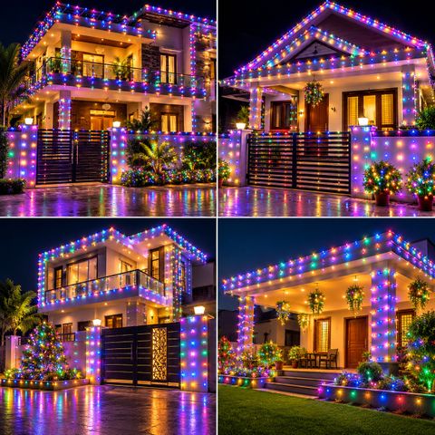 Perikam 60 LEDs 15 m Multicolor Color Changing Ball Rice Lights (Pack of 1) - Image 7