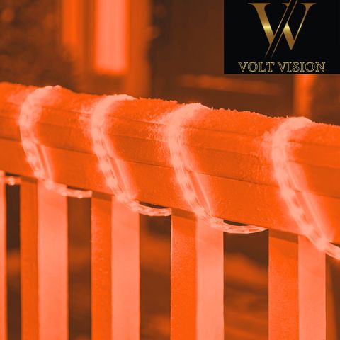 Volt Vision 1200 LEDs 5 m Orange Steady Strip Rice Lights (Pack of 1) - Image 8