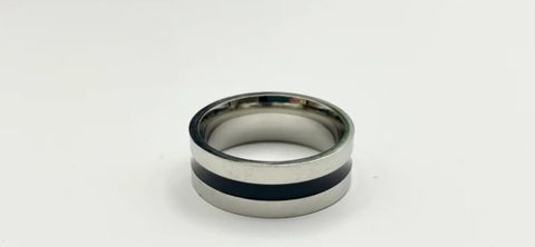 Vedansh Silver Gold Titanium Plated Black Onyx Ring - Image 8