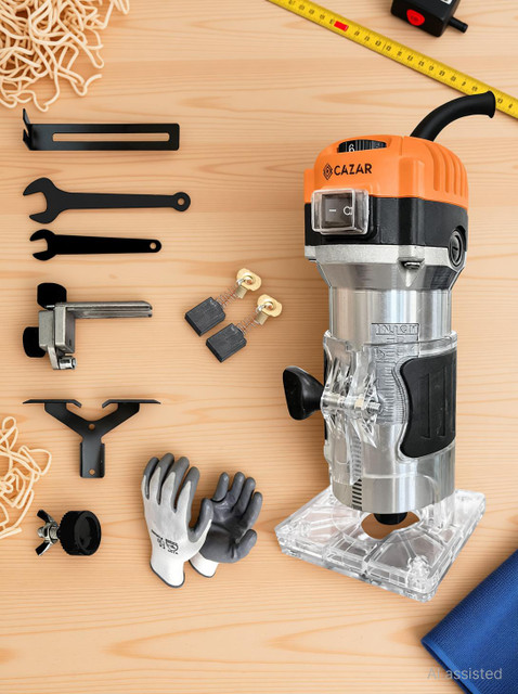 CAZAR Wood Trimmer With 6 Variable Speed, CZ-TVS-036 Router Rotary CAZAR Wood Trimmer With 6 Variable Speed, CZ-TVS-036 Router Rotary