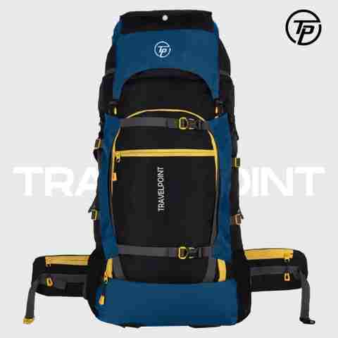 TRAVEL POINT WATERPROOF TREKKING BAG HIKKING BACKPACK FOR OUTDOOR Rucksack - 60 L (Multicolor) - Image 3