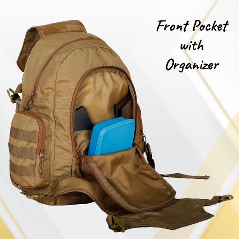 F Gear Ambush Khaki Rucksack 32L Beige - Image 7