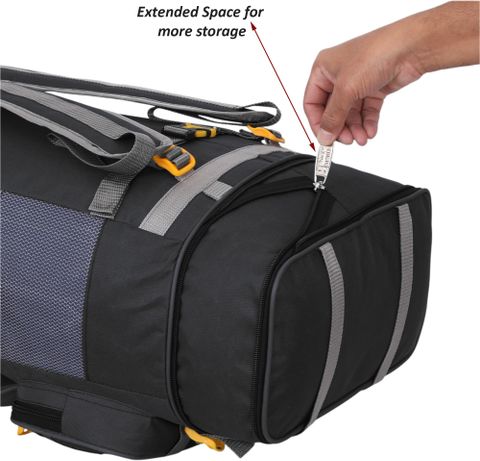 Sky Spirit 110L Travel Backpack Combo Set, Black, Pack of 2 - Image 7