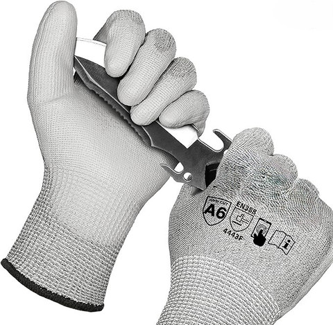 Cut Resistant Hand Gloves Level Cut Resistant Hand Gloves Level 5, Size: Medium, Model Name/Number: TPR9004  At ₹ 705/pair In Ahmedabad