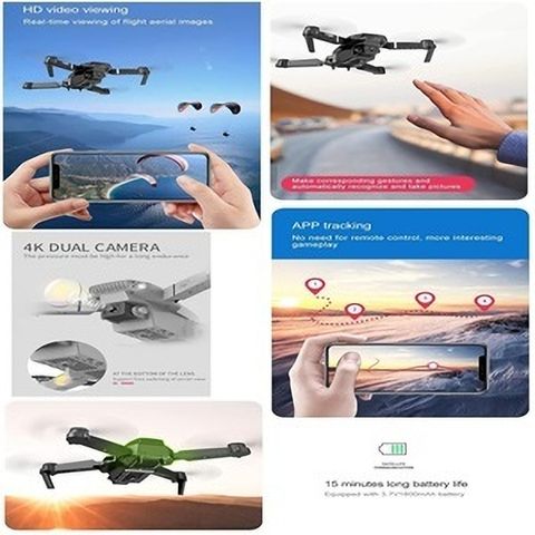 Kapi HD One Key Take Off/Landing 3D Flips Drone Drone with 4k Camera Foldable 1080P डà¥à¤°à¥à¤¨ - Image 6