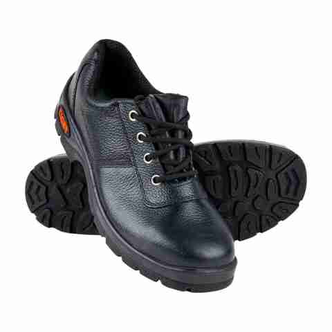 Mallcom Steel Toe Leather Safety Shoe Black S1 Size 7 - Image 5
