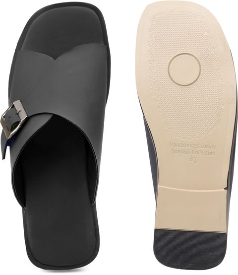 ERIX Men Casual Sandal (Black , 6) - Image 8