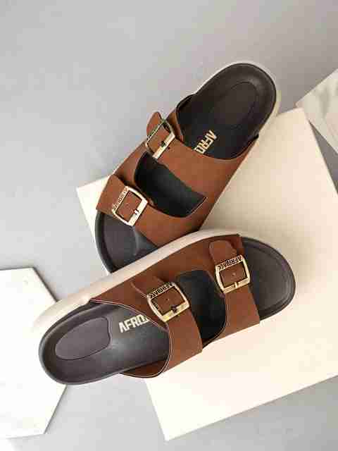 Afrojack Men Sandal (Tan , 10) - Image 5