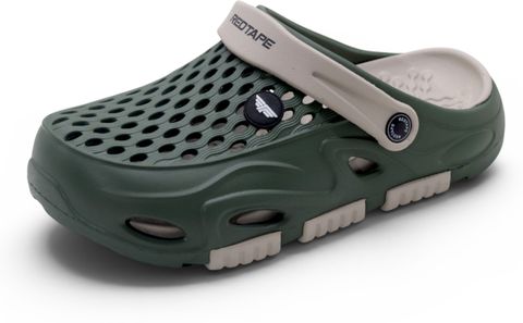 Red Tape Men Clogs Sandal (Olive, Beige, UK 9) - Image 7