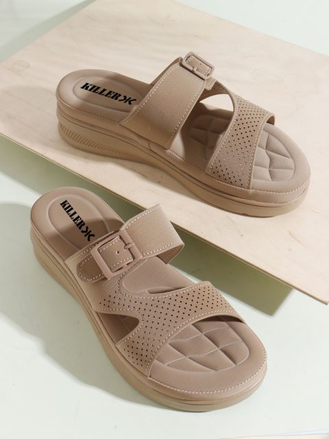 KILLER Women Casual Sandal (Brown , 8) - Image 4