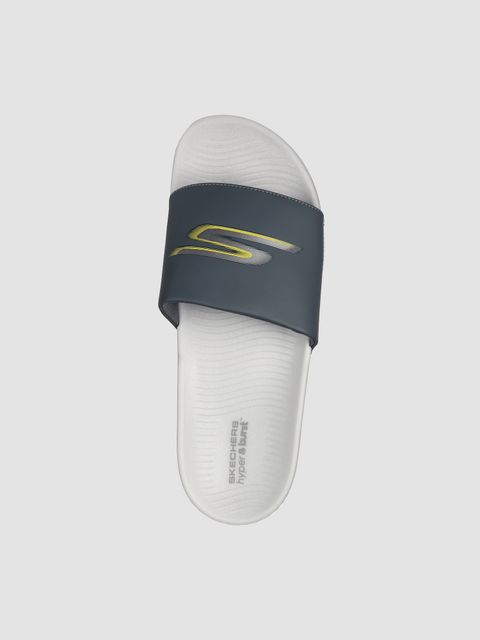 Skechers Men HYPER SLIDE - HYPER COMFORT Casual Sandal (Grey , 9) - Image 6