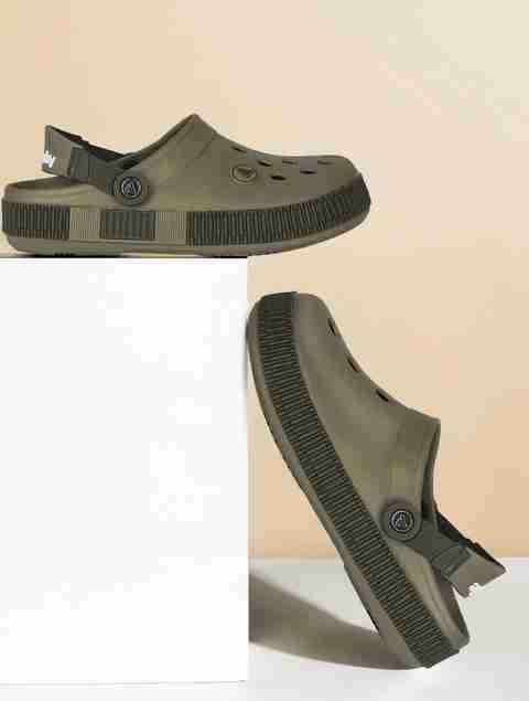 Aqualite Men Comfort, Anti-Skid Clogs Sandal (Khaki, Olive , 8) - Image 3