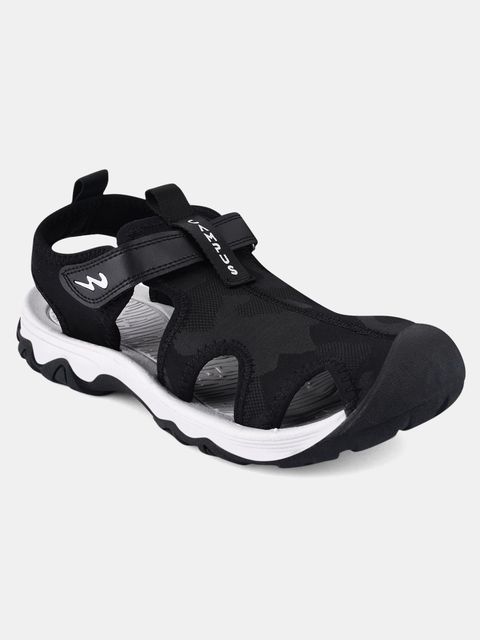 CAMPUS Men Sports Sandal (Black , 6) - Image 7