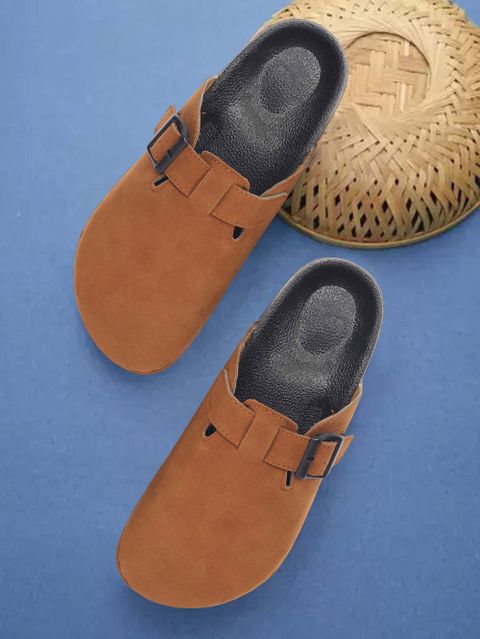 FRONTASTIC Men Casual Sandal Brown Size 10 - Image 4