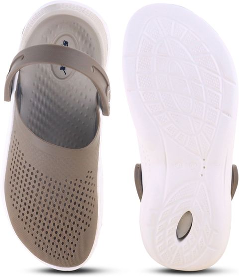 Sparx Men Clogs Sandal (Beige, White , 7) - Image 6