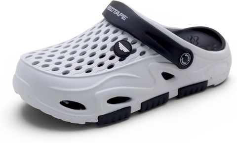 RED TAPE Men Clogs Sandal (Grey, Black, Size 10) - Image 6