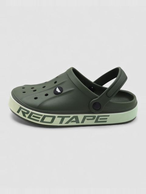 RED TAPE Men Clogs Sandal (Olive, 6) - Image 8