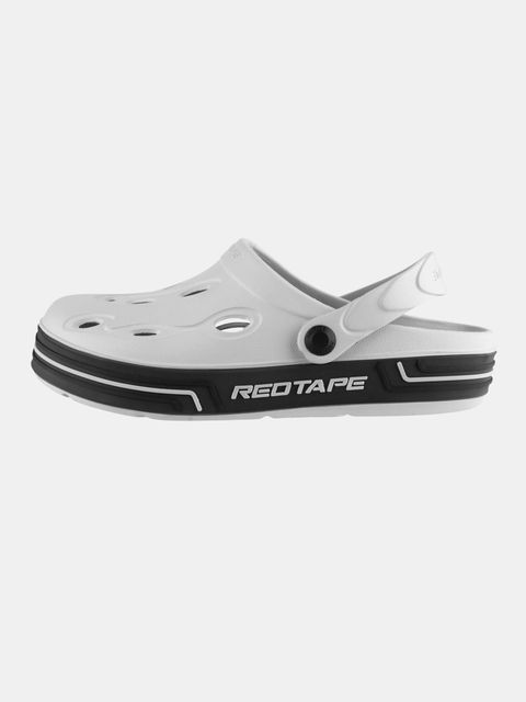 RED TAPE Men Clogs Sandal (White, 7) - Image 8