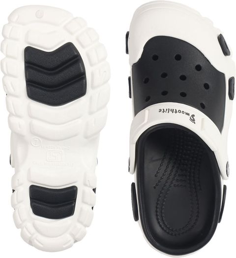 Smoothlite Men Casual EVA Clogs | Sandal for Men | Ventilated Upper | Daily Wear | Lightweight Clogs Sandal (White, Black , 7) - Image 6