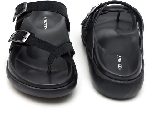 Kelsey Men Slippers Black Size 11 - Image 8