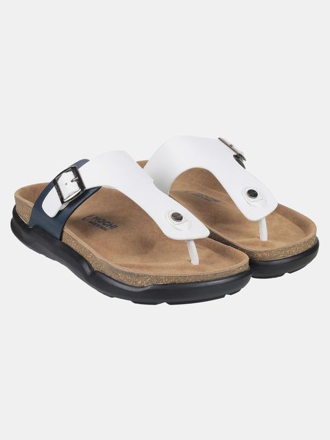 MOCHI Men Sandal (Brown, White , 9) - Image 6