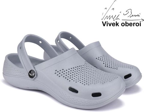 BERSACHE Men Clogs Sandal Grey Size 7 - Image 7