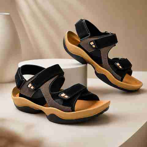FAV SHOES Men Sandal Grey Size 10 - Image 5