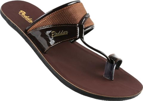 PODDAR Men Slippers Brown Size 9 - Image 7