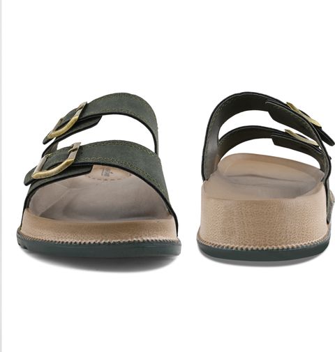 Luo Foam Men Casual Sandal Green Tan Size 9 - Image 7