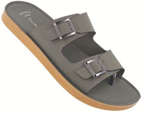 WALKAROO Men Casual Sandal (Olive , 7) - Image 8