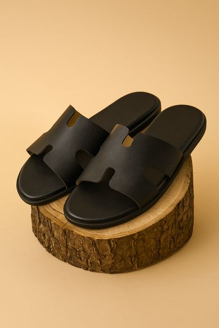 DELEFS Men Sandal (Black , 6) - Image 6