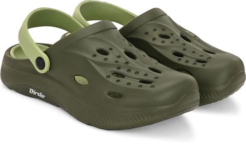 Birde Men's Lightweight Comfort Clogs Sandal (Olive, UK 9) - Image 3