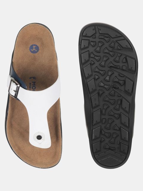 MOCHI Men Sandal (Brown, White , 9) - Image 8