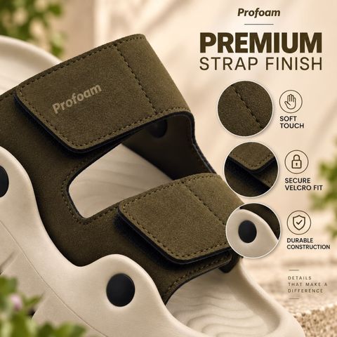 PROFOAM Men Sandal (Olive , 8) - Image 7