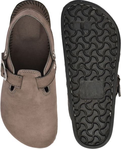 Mzora Collection Men Flats Sandal (Grey, 6) - Image 8
