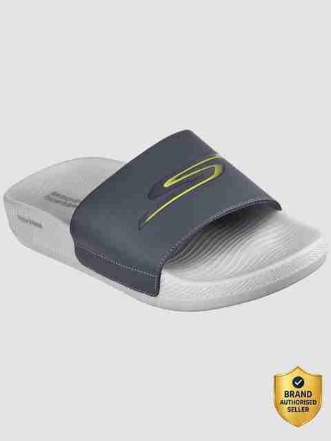 Skechers Men HYPER SLIDE - HYPER COMFORT Casual Sandal (Grey , 9) - Image 5