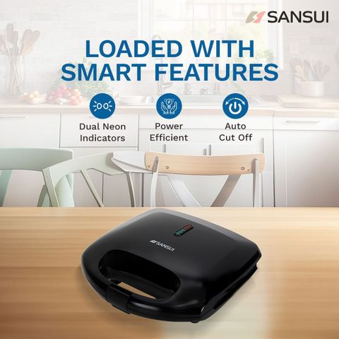 Sansui Primo Grill Sandwich Maker (Black) - Image 8