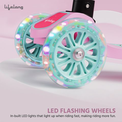 Lifelong Kick Scooter with Adjustable Height|Foldable Scooter| PVC Wheel| 6 Months Warranty