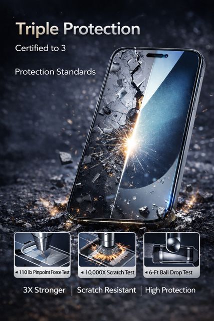 SuperX Edge To Edge Tempered Glass for VIVO X300 Pro (Pack of 5) - Image 7