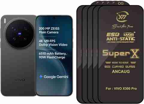 SuperX Edge To Edge Tempered Glass for VIVO X300 Pro (Pack of 5) - Image 5