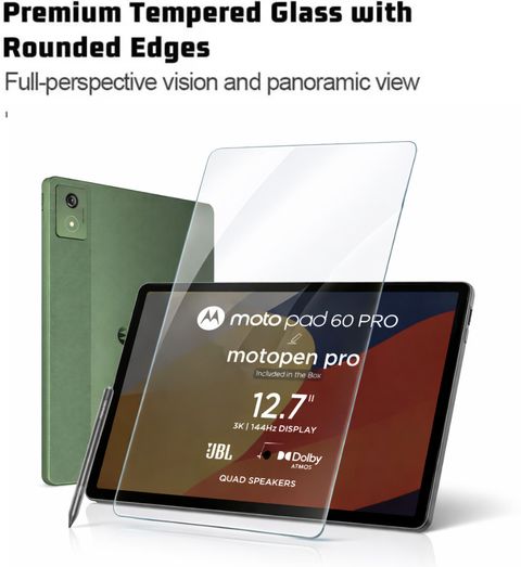 BizzBoxx Edge to Edge Tempered Glass for Moto Pad 60 Pro 12.7 Inch, - Image 7