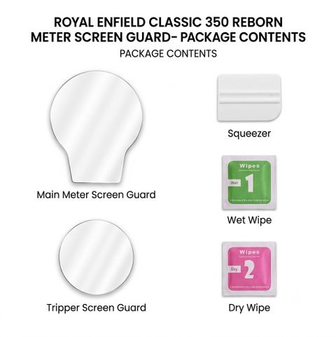 Goldenwood Screen Guard for Royal Enfield Classic 350 Reborn Digital Meter Display Screen Protector (Pack of 1) - Image 6
