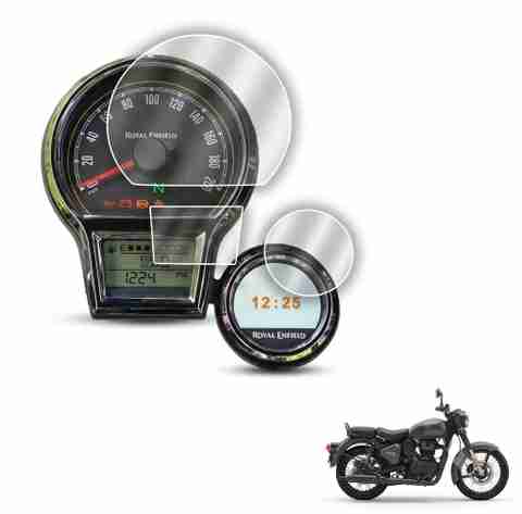 Goldenwood Screen Guard for Royal Enfield Classic 350 Reborn Digital Meter Display Screen Protector (Pack of 1) - Image 2
