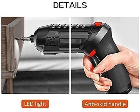 viorique Rechargeable Wireless Drill Machine Kit Power Drill Screw Gun Tool Combination Screwdriver Set (Pack of 1) - Image 6