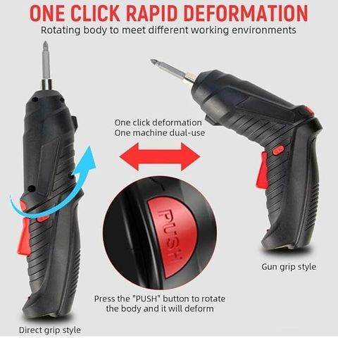 Voltegic 47-in-1 Electric Screwdriver for Household Use Combination Screwdriver Set (Pack of 1) - Image 6